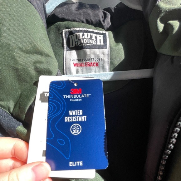 Men's NWT Forest Green Whaleback Waterproof Insulated Parka MED - Picture 9 of 16